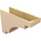 Ekena Millwork 9"W x 27"D x 18"H Classic Mediterranean Rough Cedar Woodgrain TimberThane Corbel, Primed Tan CORUR09X27X18MEDRCPR - alternate 2